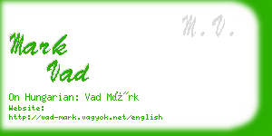 mark vad business card